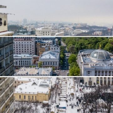 Киев зимой и летом: яркие фото с высоты по временам года